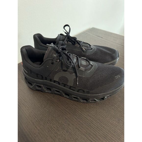 On Running Cloudmonster Mens Running Shoes All Black 10.5 Cloodtech Sneakers - Picture 3 of 7